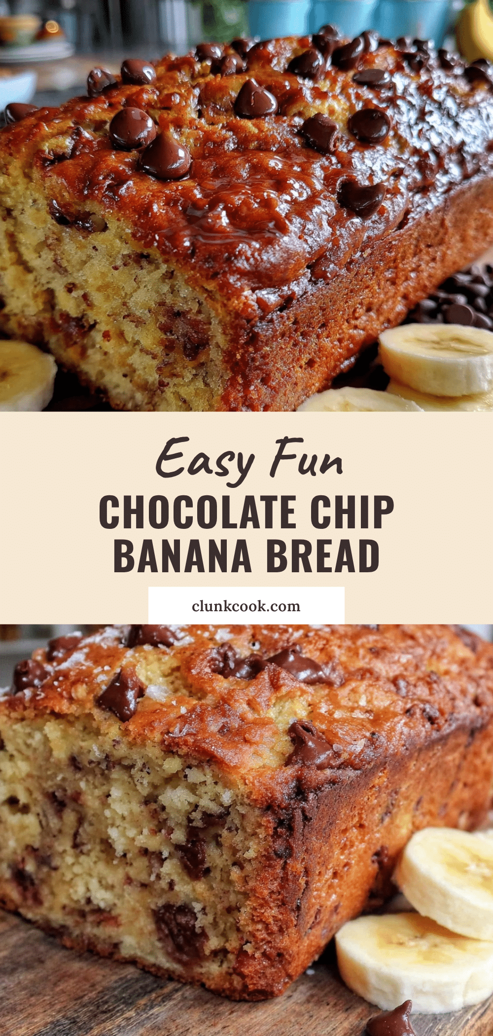 chocolate chip banana bread recipe