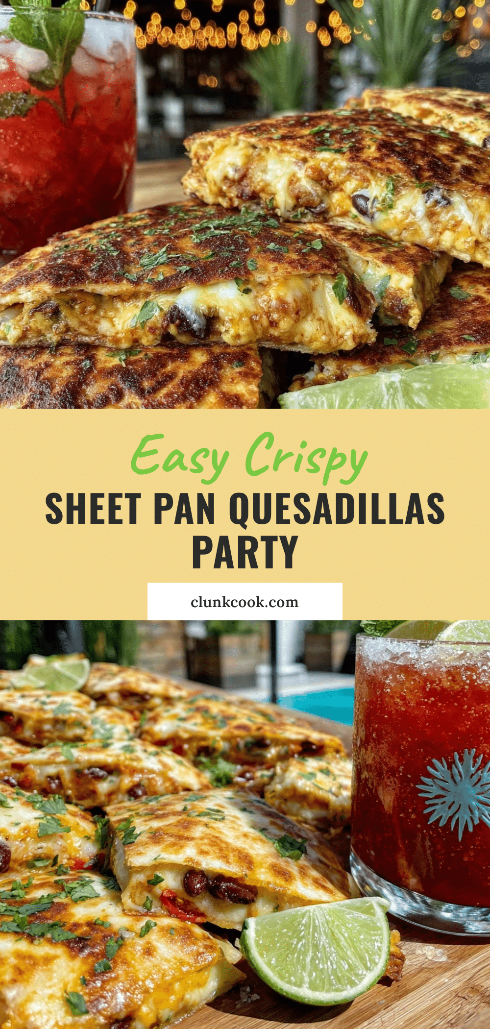 easy crispy sheet pan quesadillas recipe