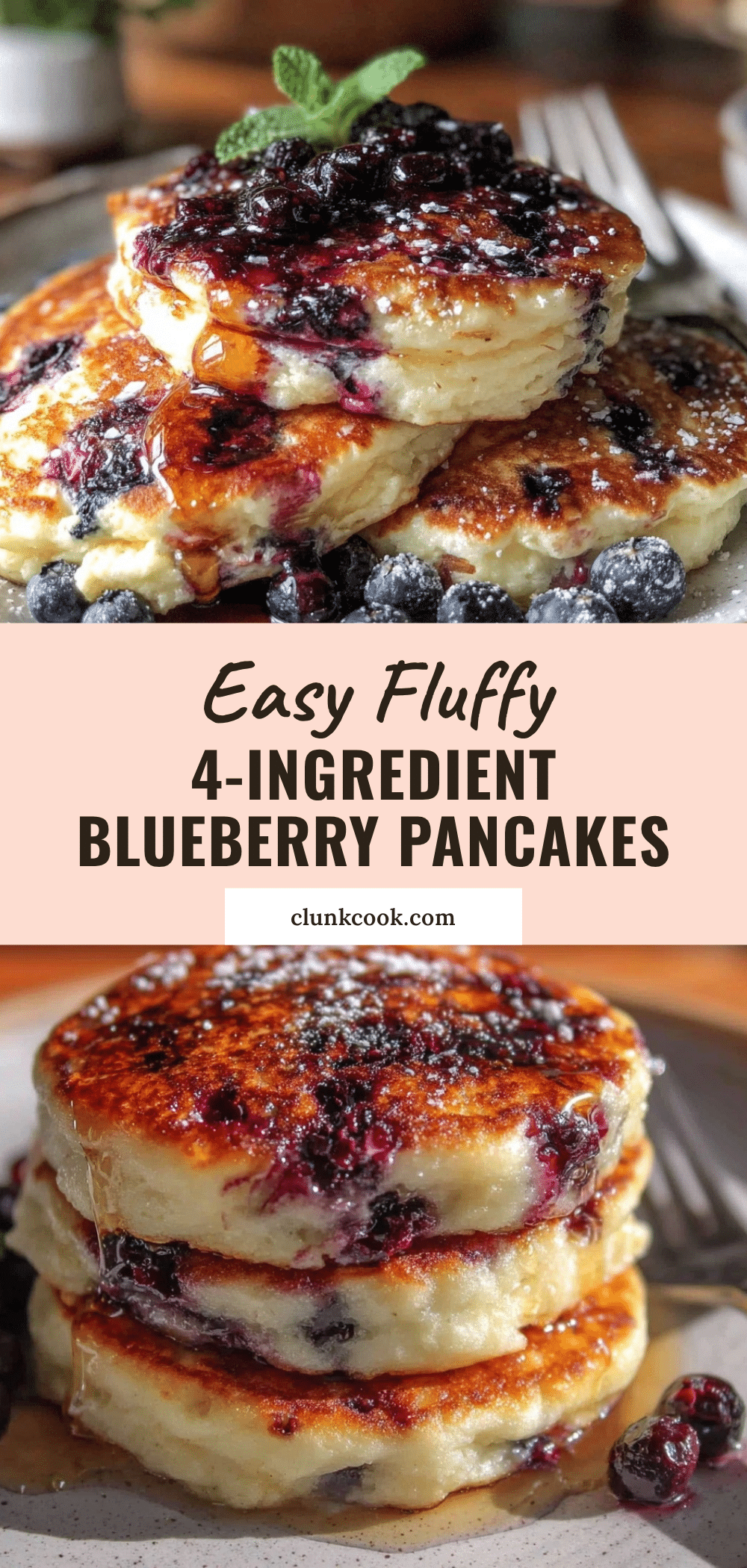 easy fluffy blueberry pancakes recipe