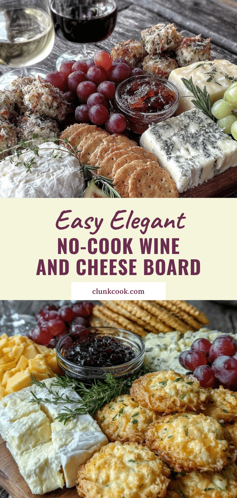 no cook wine and cheese board recipe