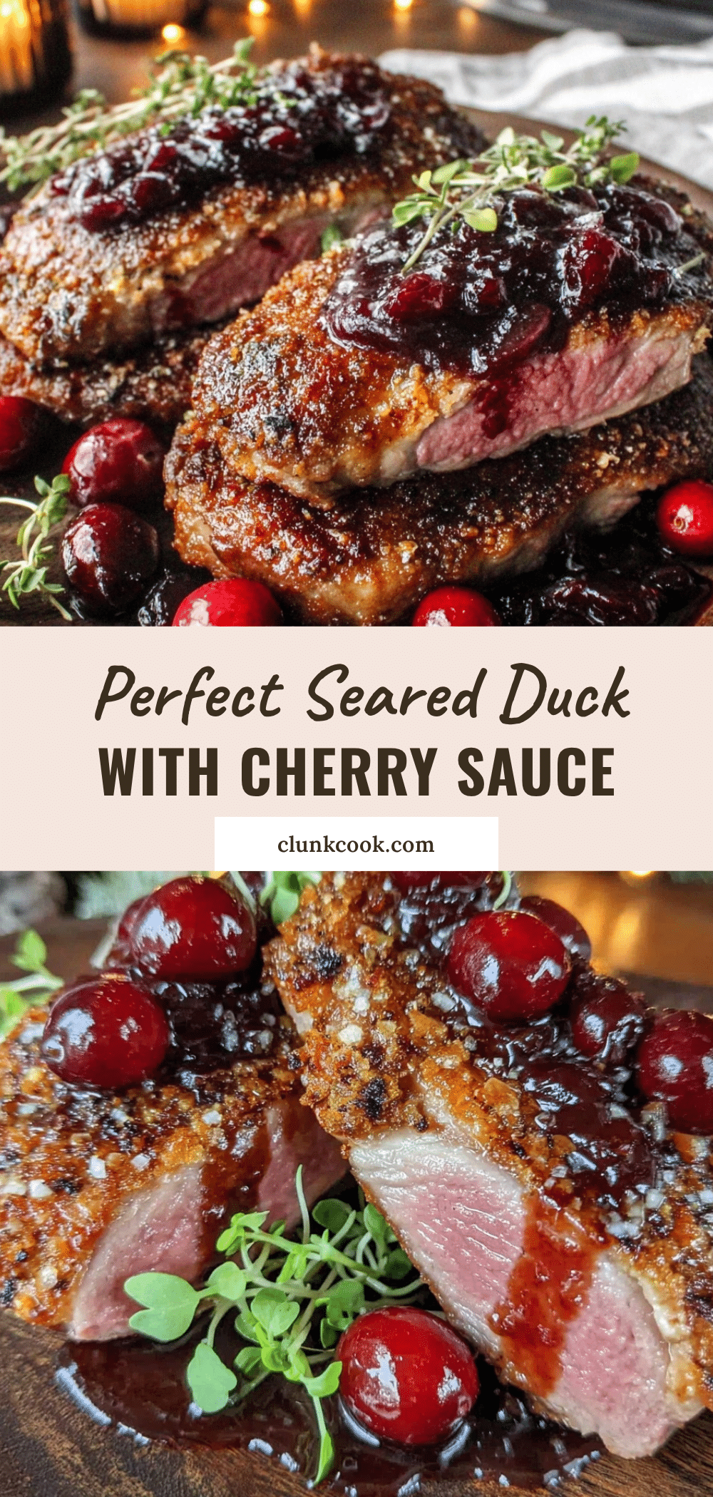 seared duck breast recipe