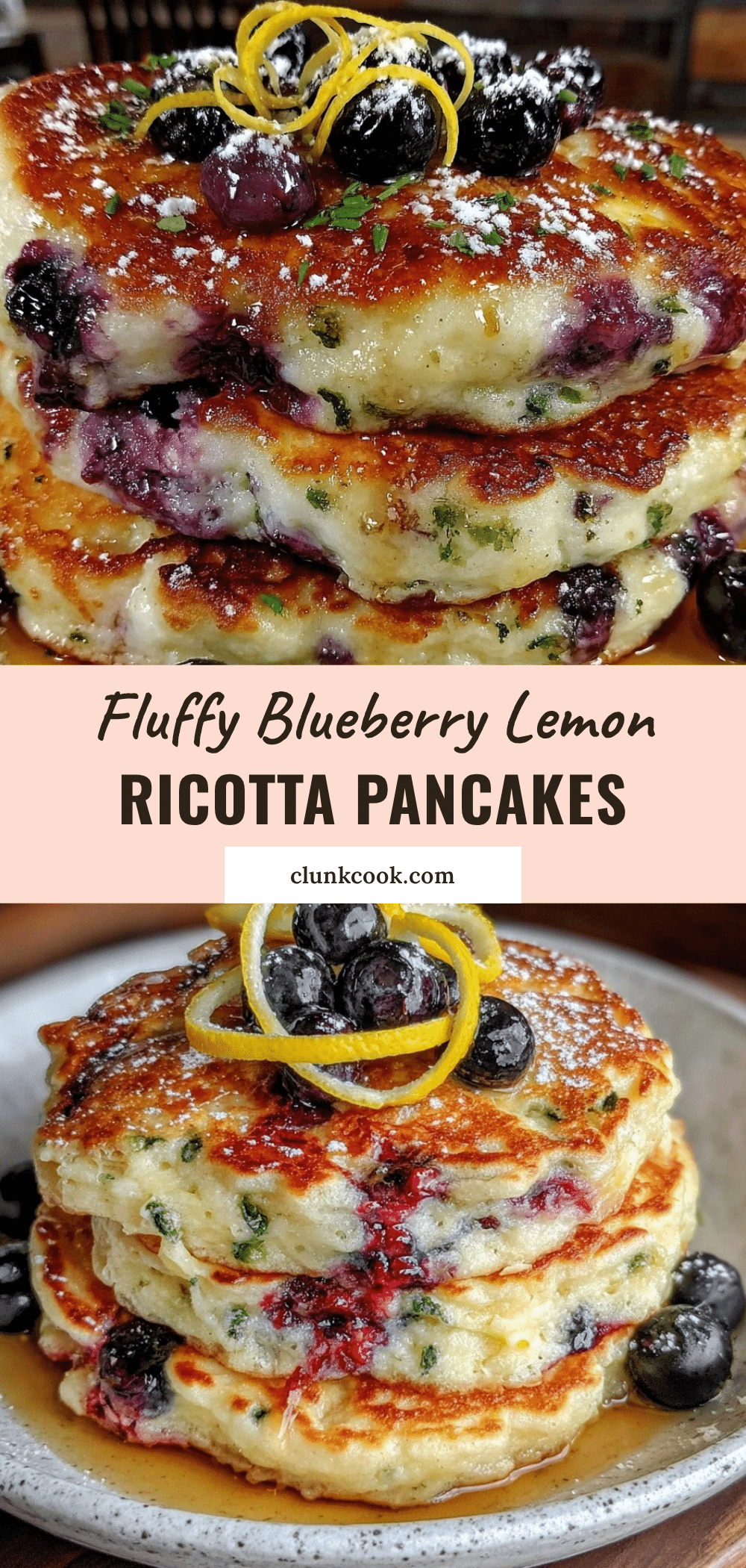 blueberry lemon ricotta pancakes recipe