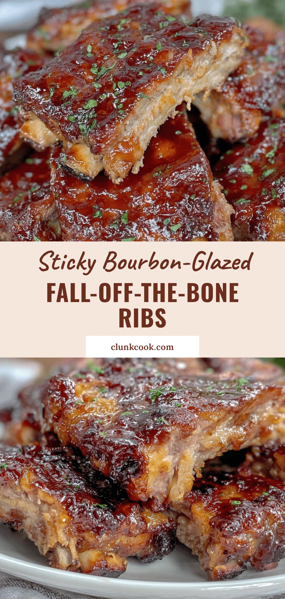 bourbon-glazed BBQ pork ribs recipe