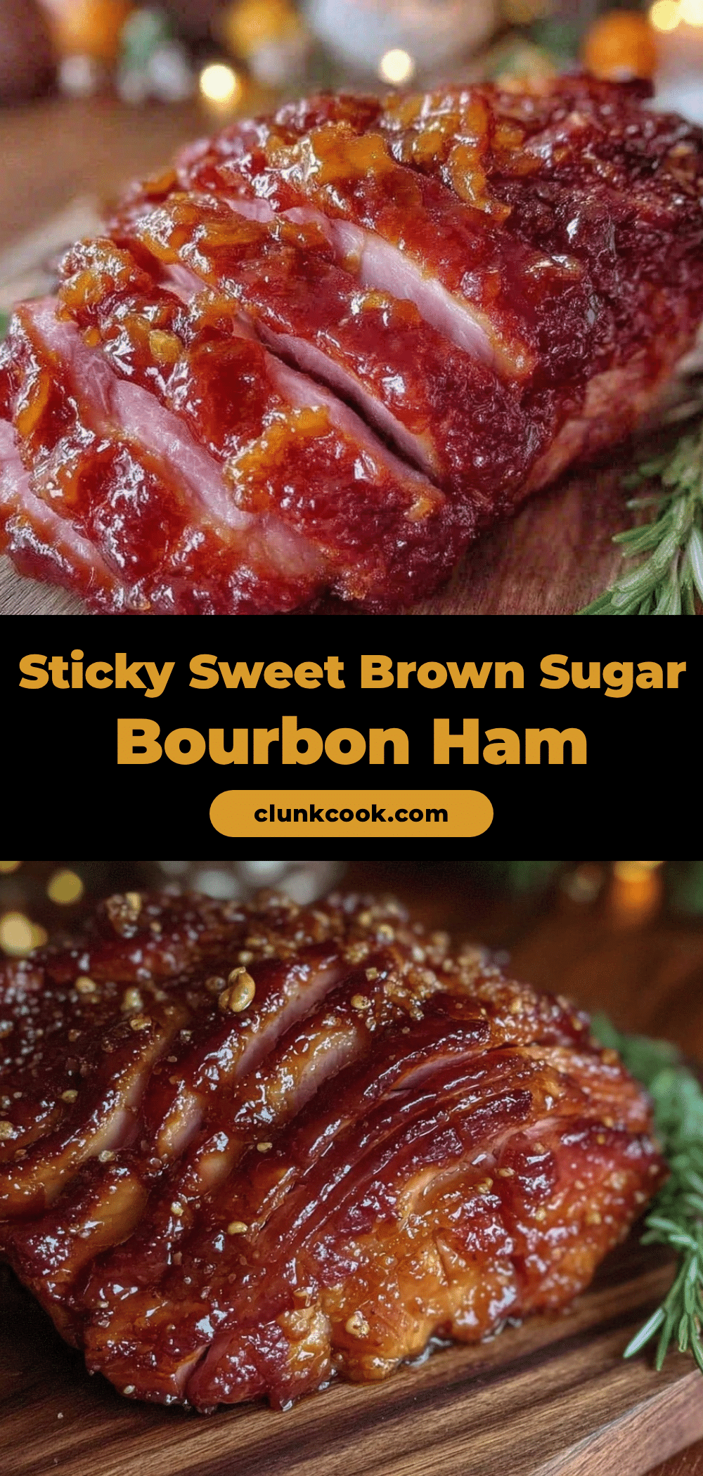 brown sugar bourbon glazed ham recipe