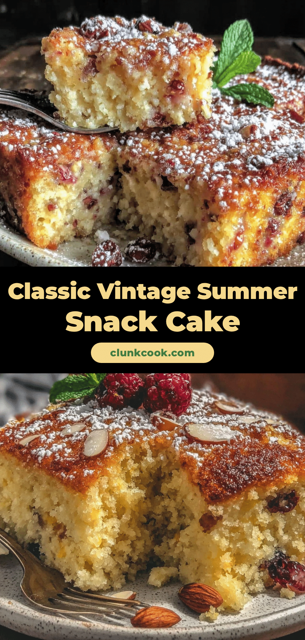 classic vintage summer snack cake recipe