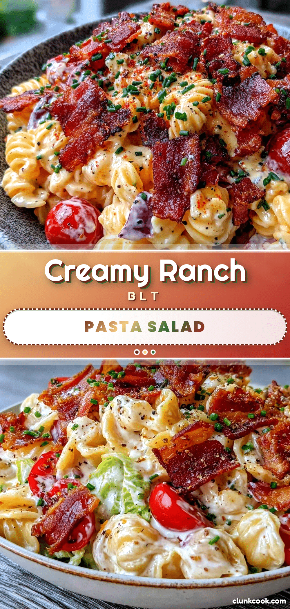creamy BLT pasta salad recipe