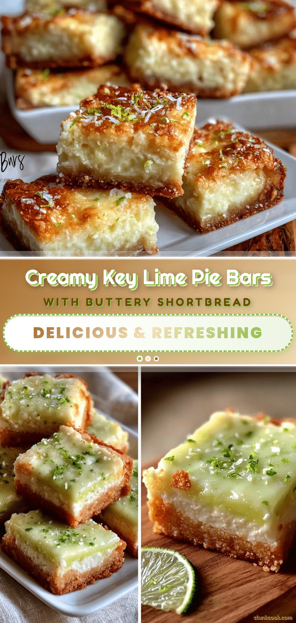 creamy key lime pie bars recipe