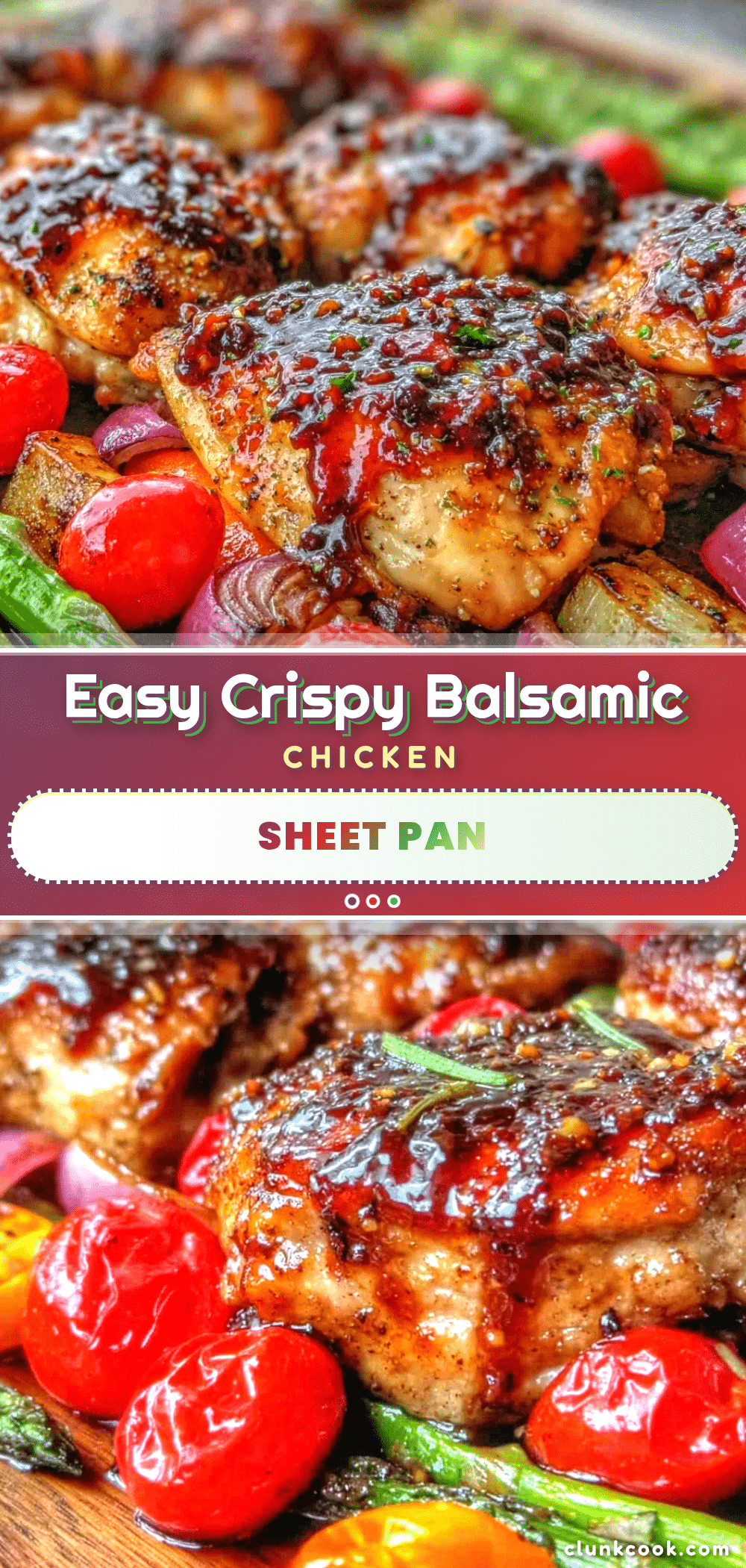 crispy sheet pan balsamic chicken recipe