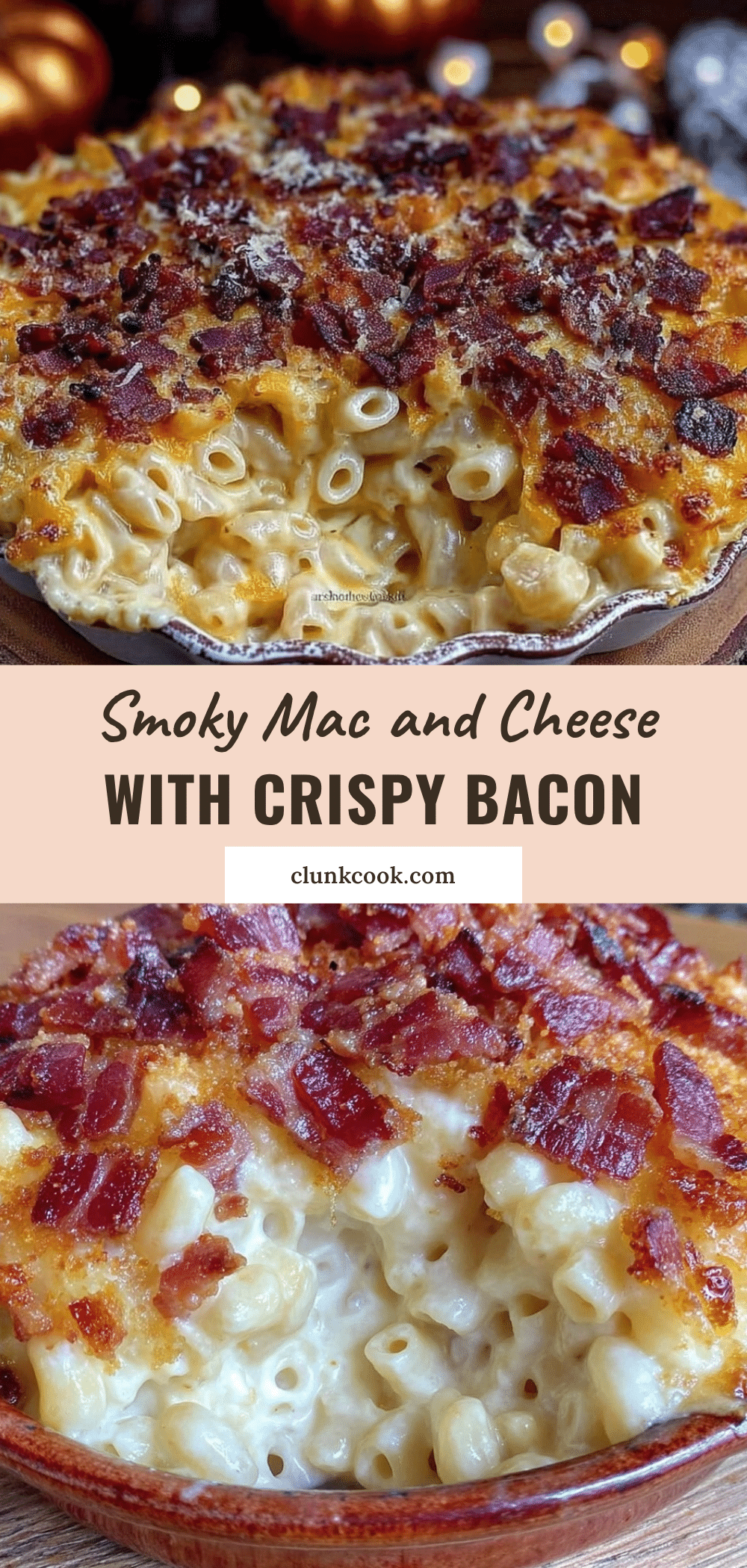 crispy smoked mac and cheese with bacon topping recipe