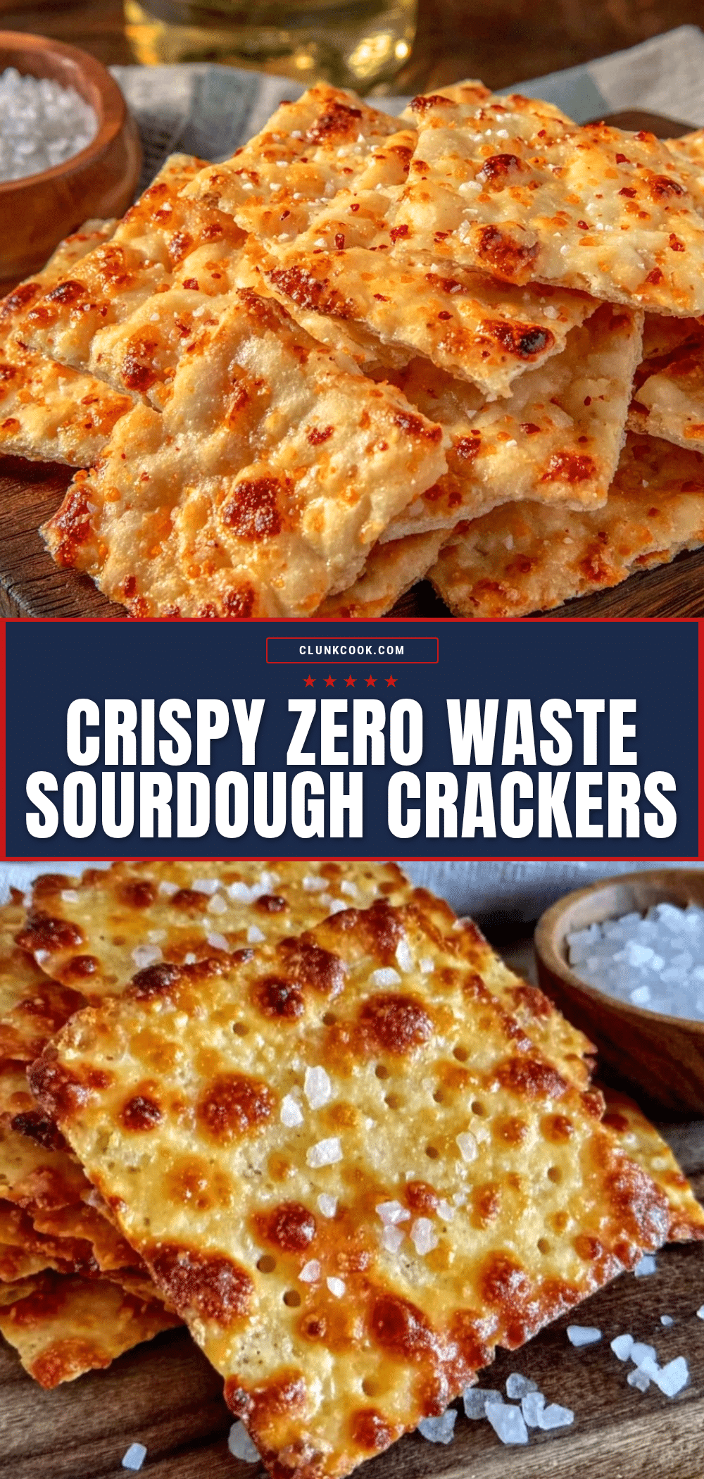 crispy sourdough discard crackers recipe