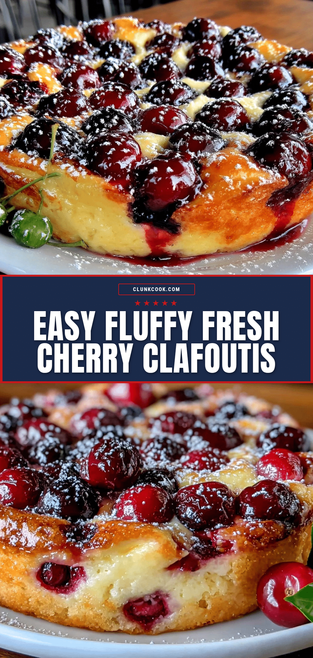 easy fluffy fresh cherry clafoutis recipe