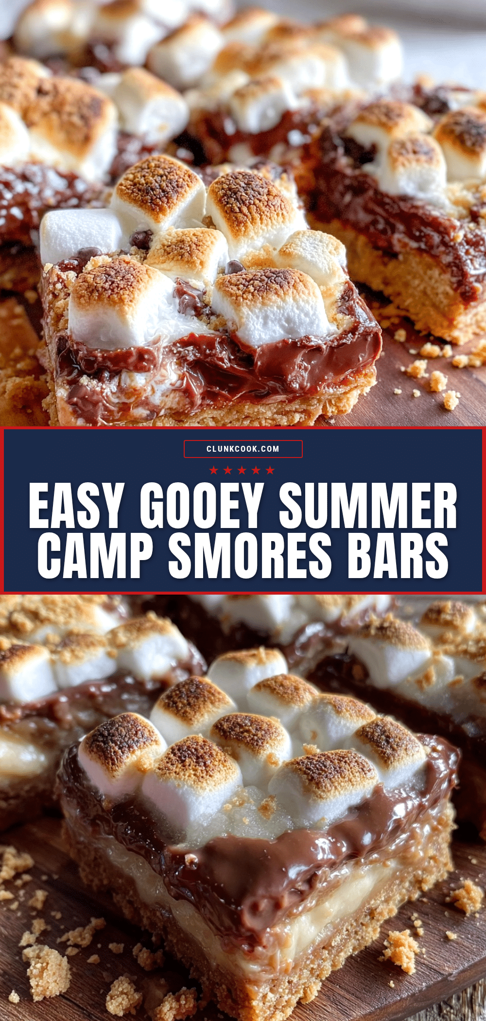 easy gooey summer camp smores bars recipe