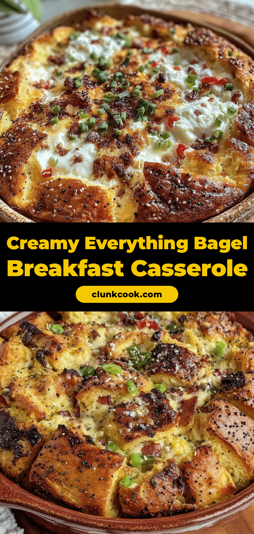 everything bagel breakfast casserole recipe