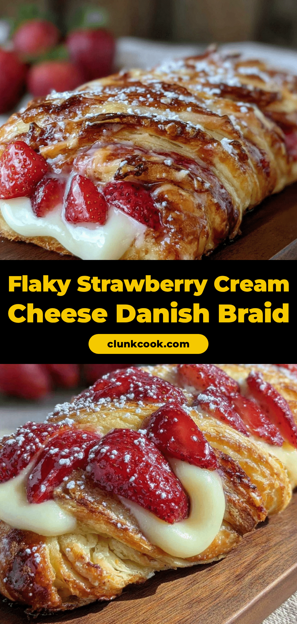 flaky strawberry cream cheese danish braid recipe