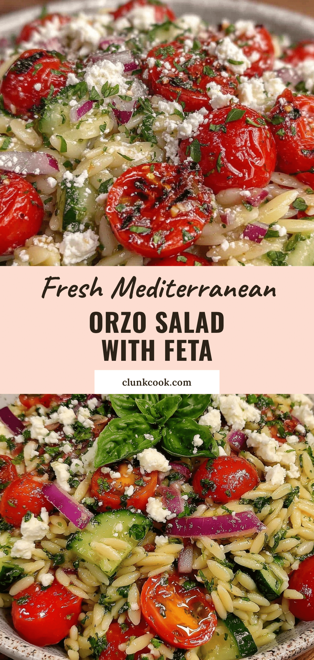Fresh Mediterranean Orzo Salad with Feta recipe
