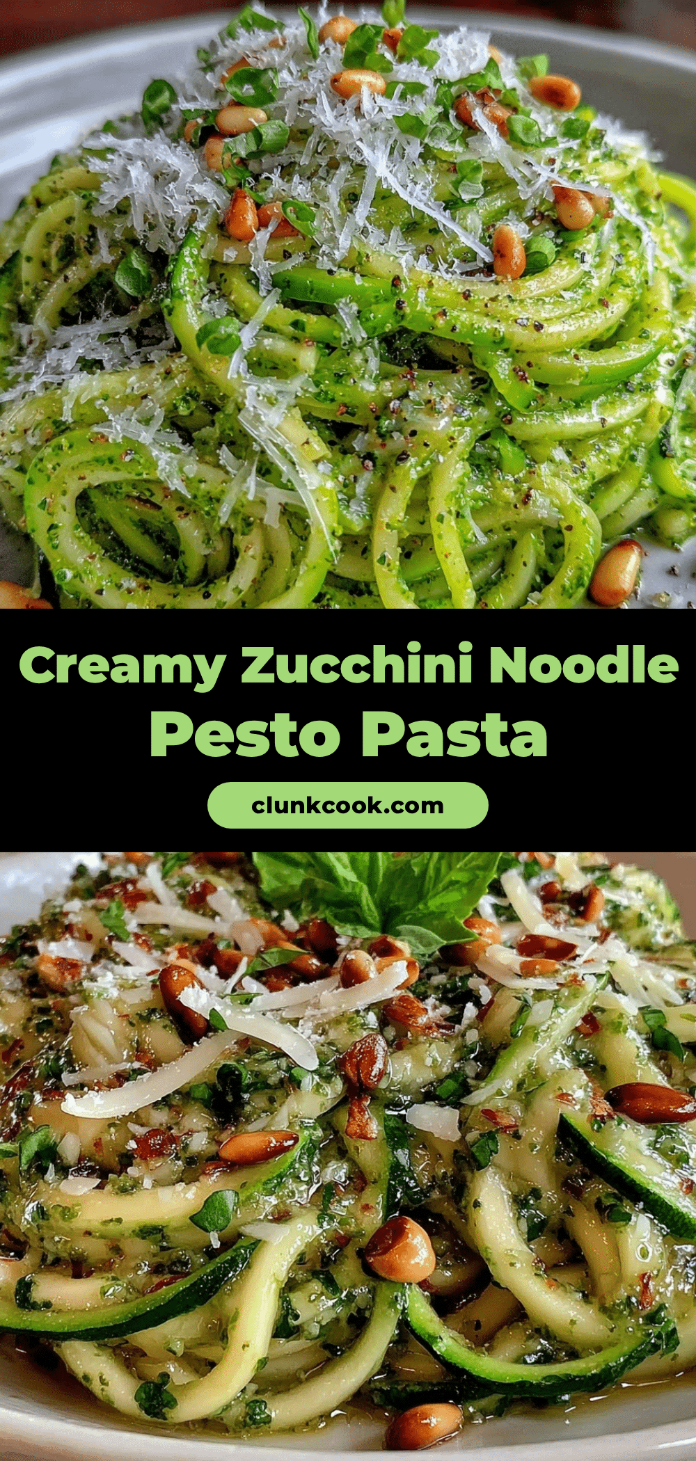 fresh zucchini noodle pesto pasta recipe