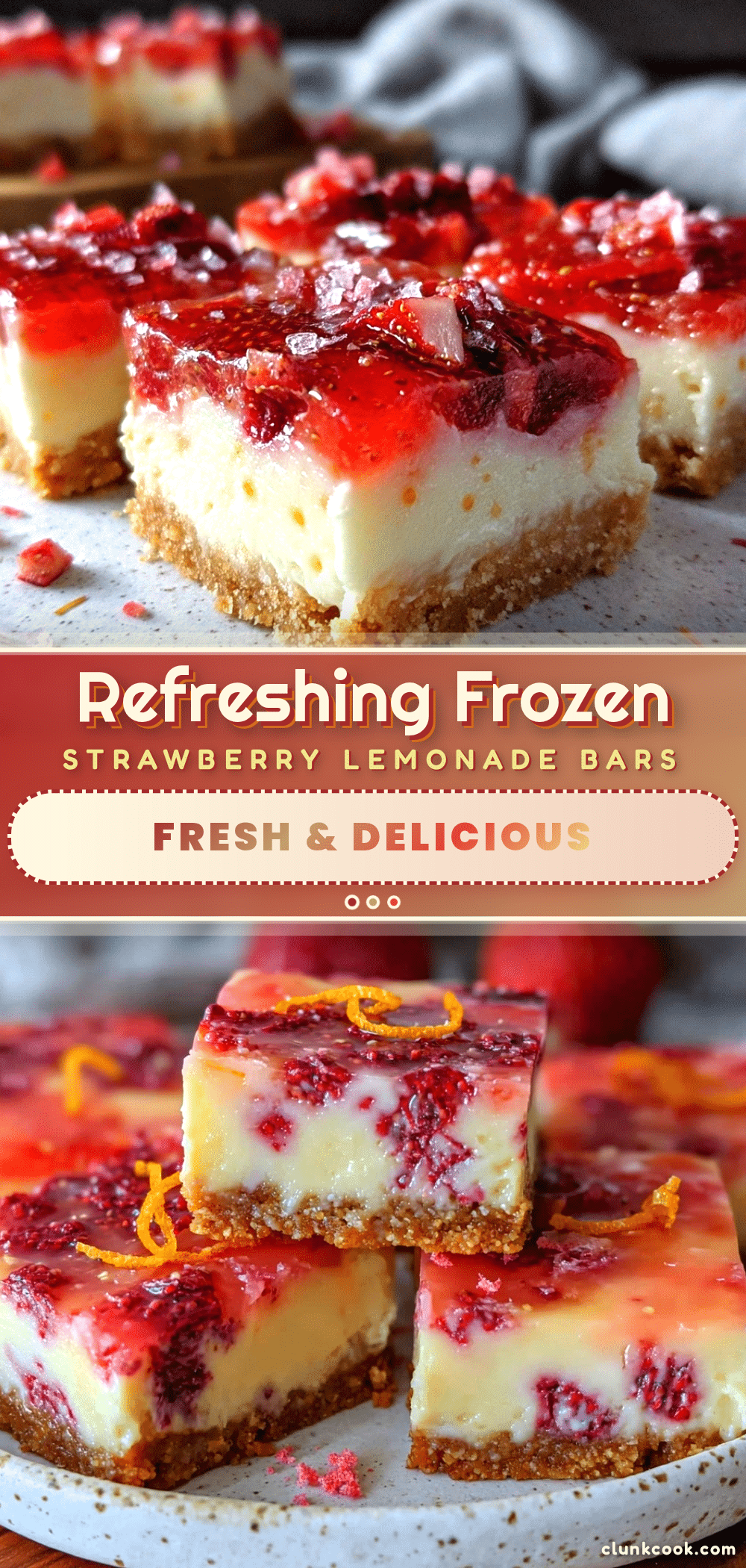 frozen strawberry lemonade bars recipe