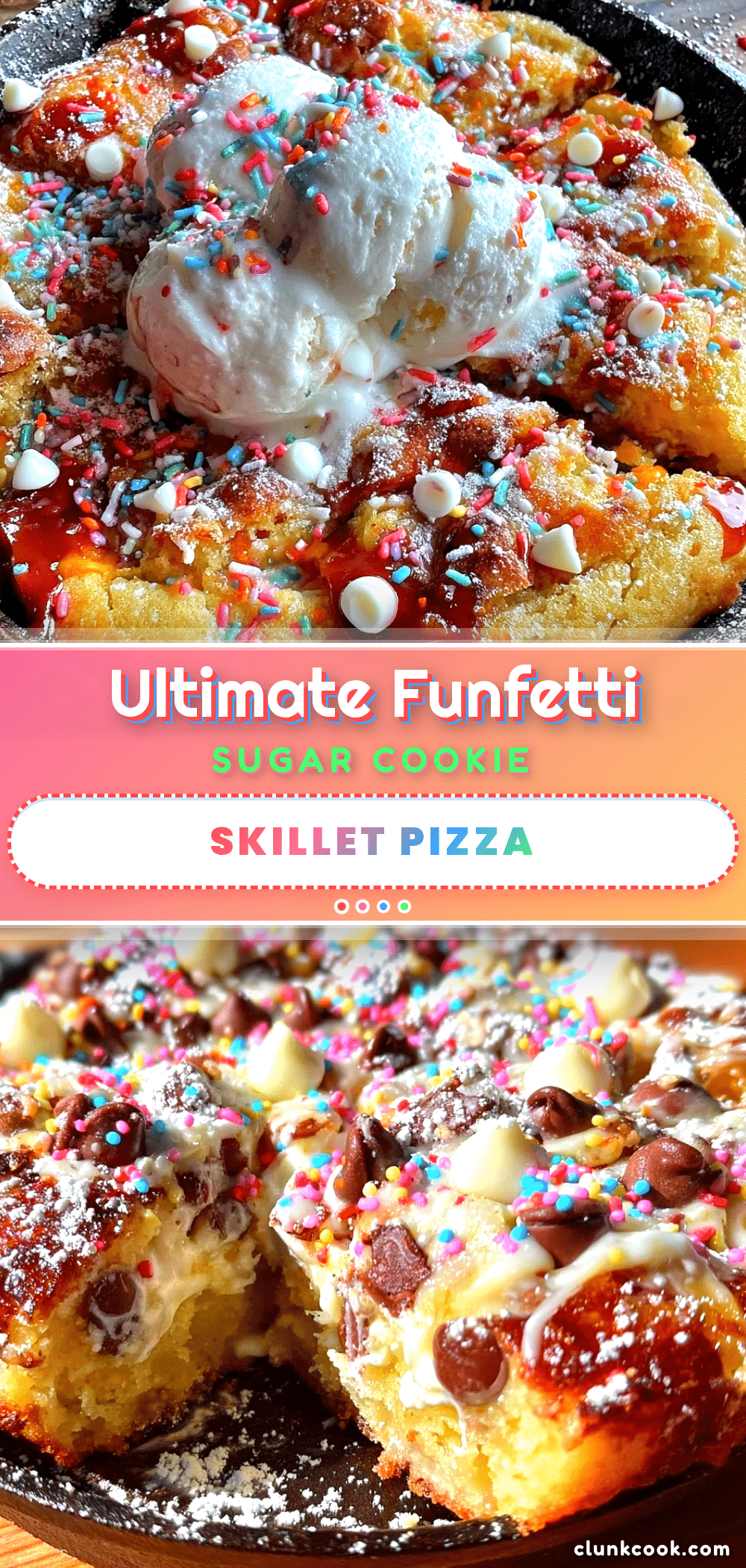 funfetti sugar cookie skillet pizza recipe