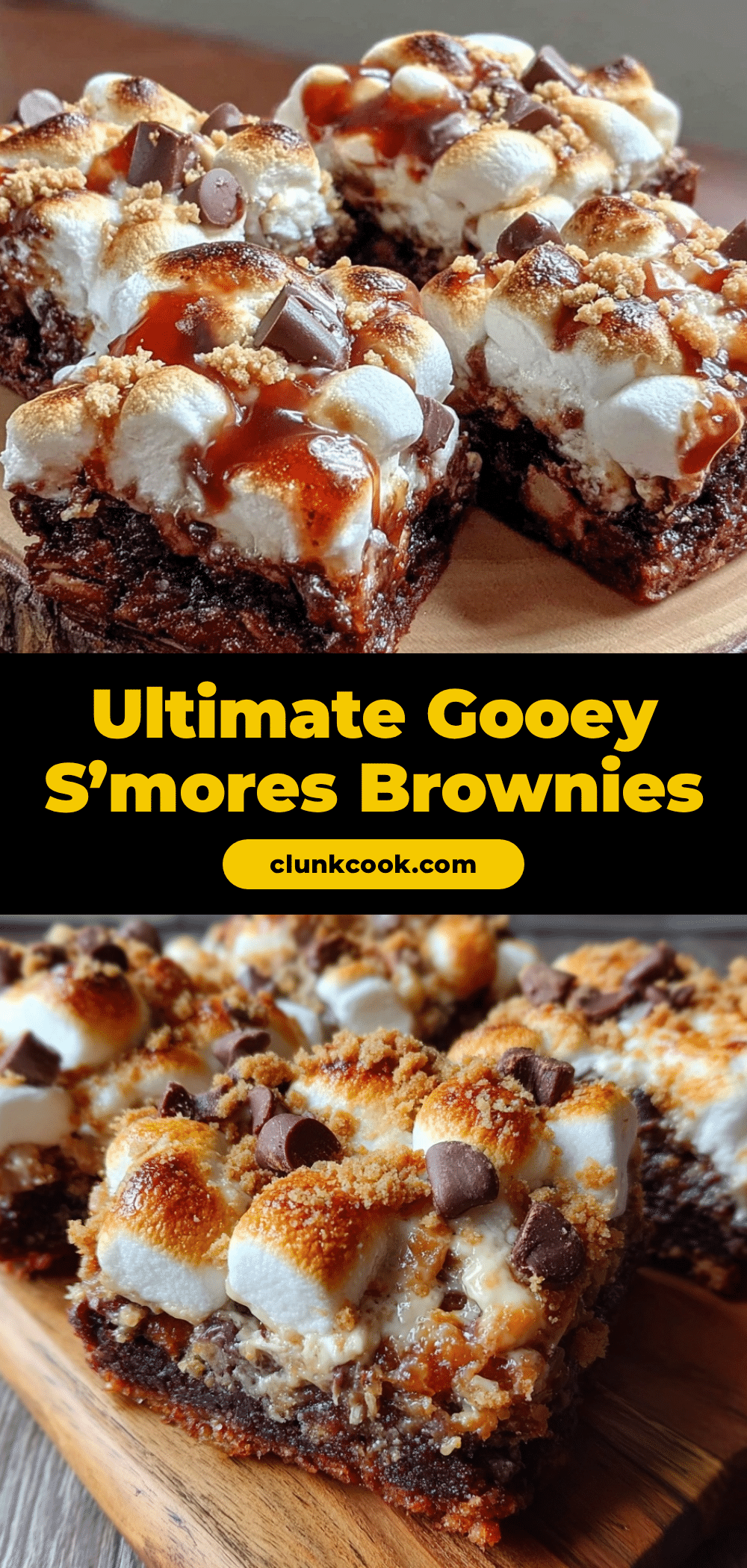 gooey s’mores brownies recipe
