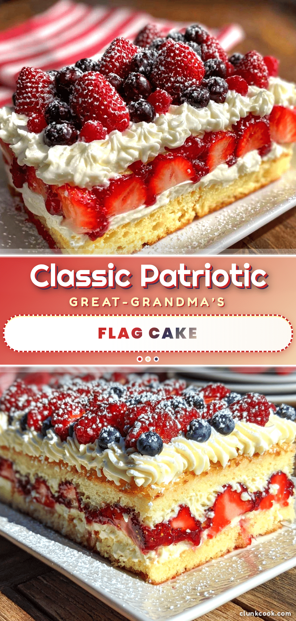 July 4th Flag Cake recipe