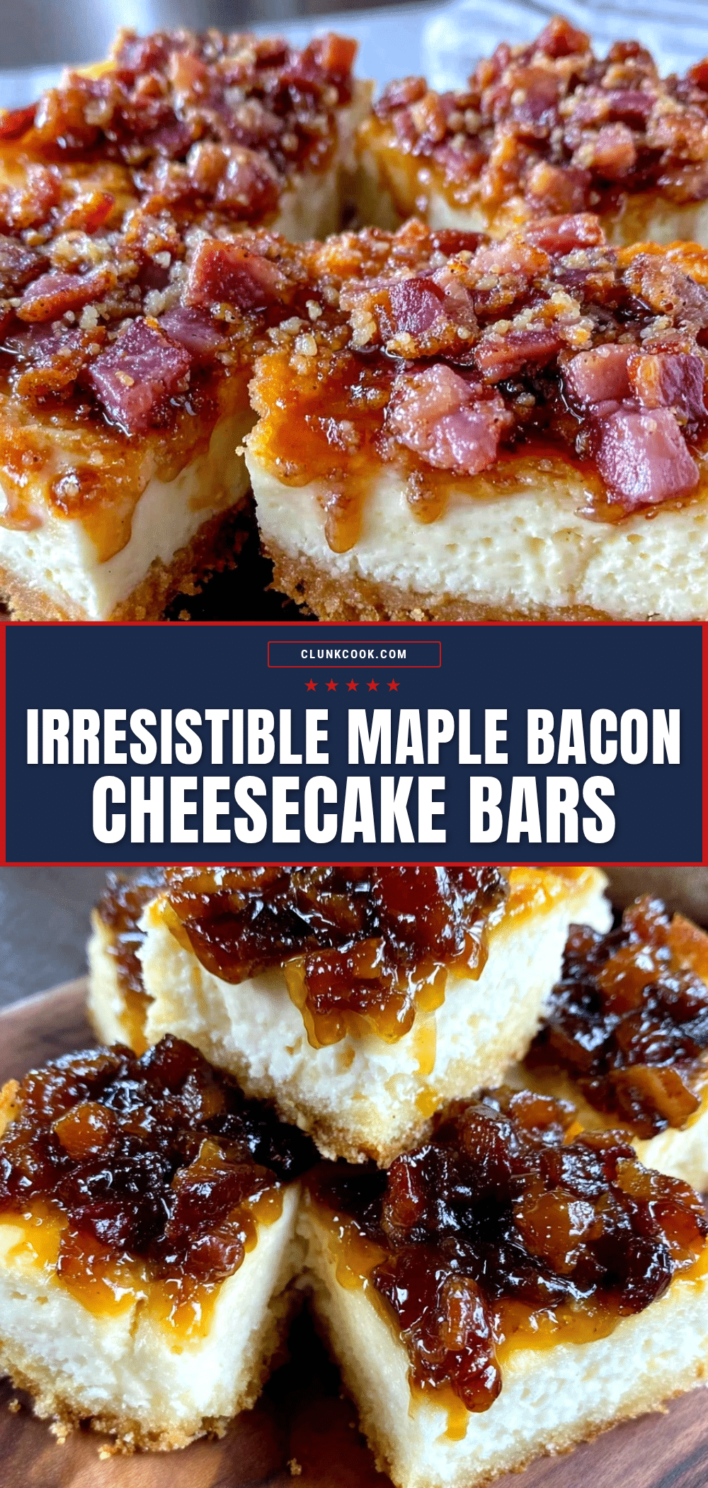 maple bacon cheesecake bars recipe