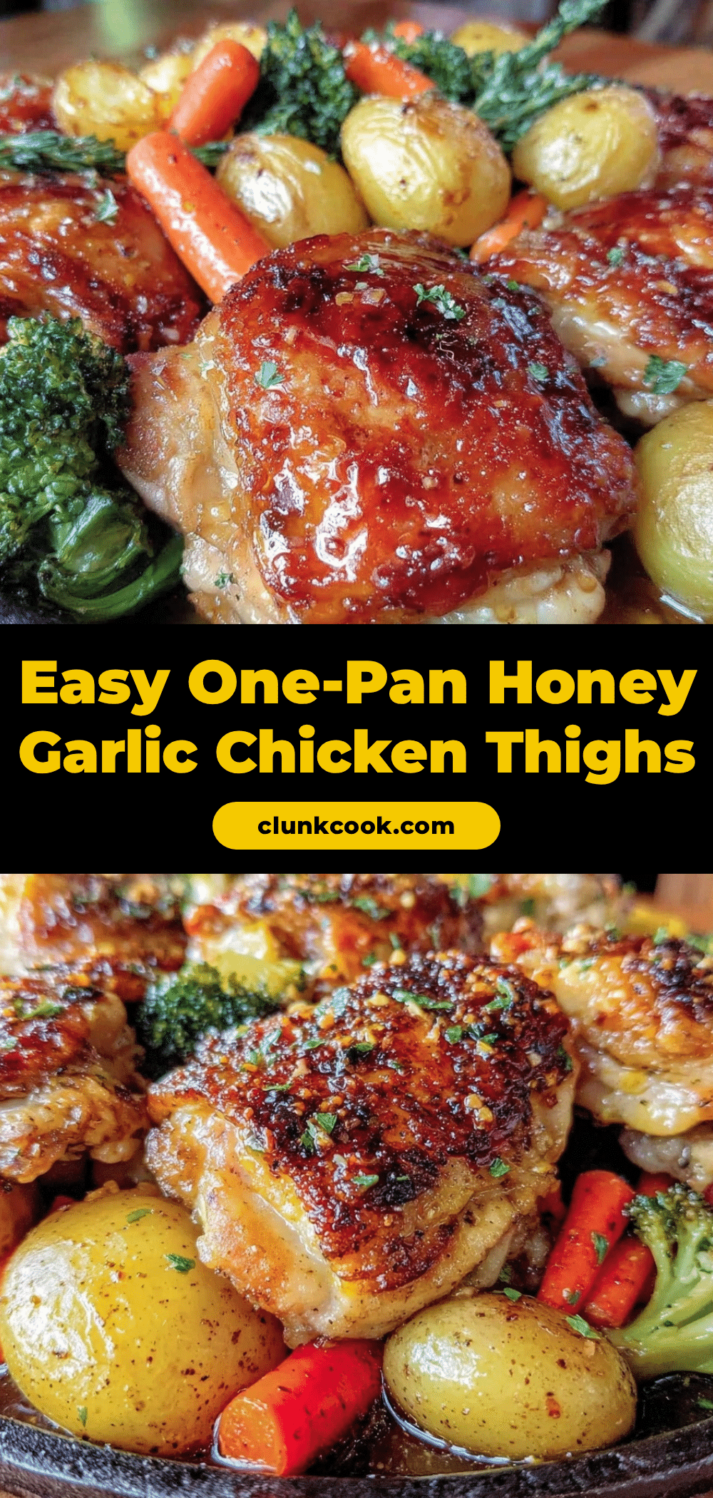 one-pan honey garlic chicken thighs recipe