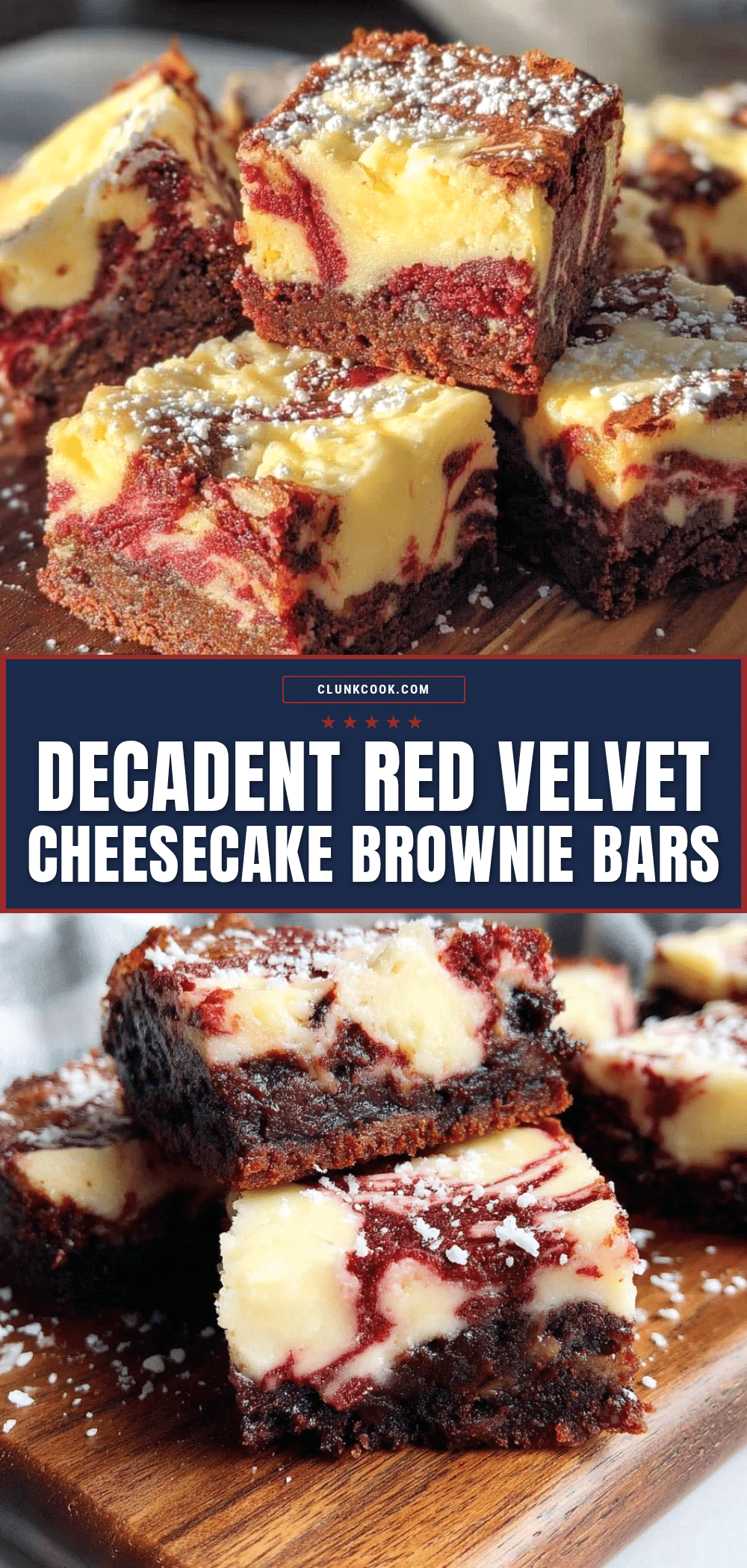 red velvet cheesecake brownie bars recipe