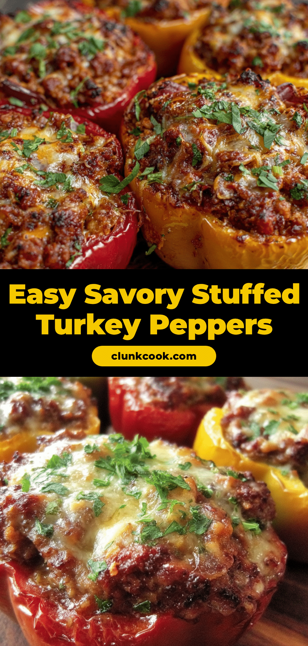 savory stuffed bell peppers with ground turkey recipe