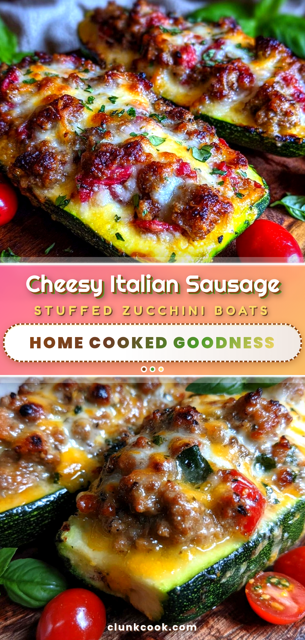 stuffed zucchini boats recipe