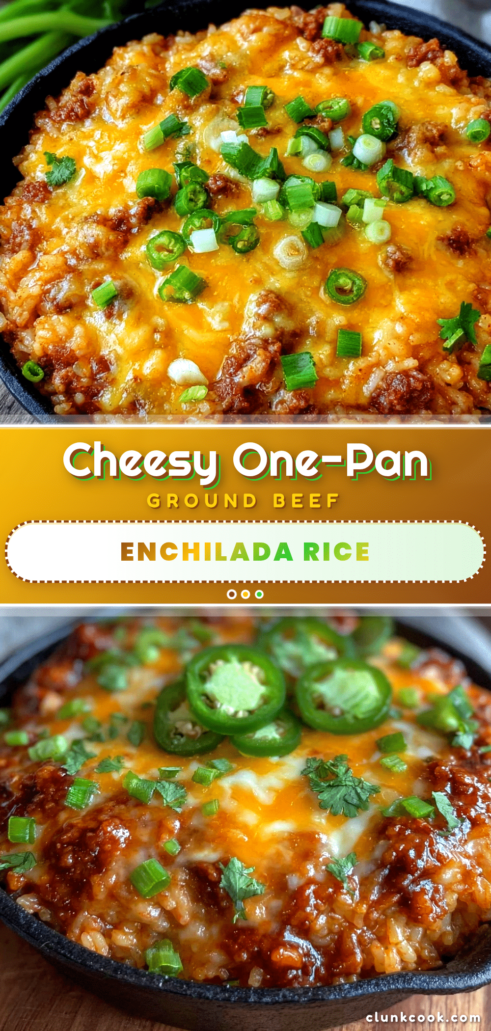 cheesy skillet ground beef enchilada rice recipe