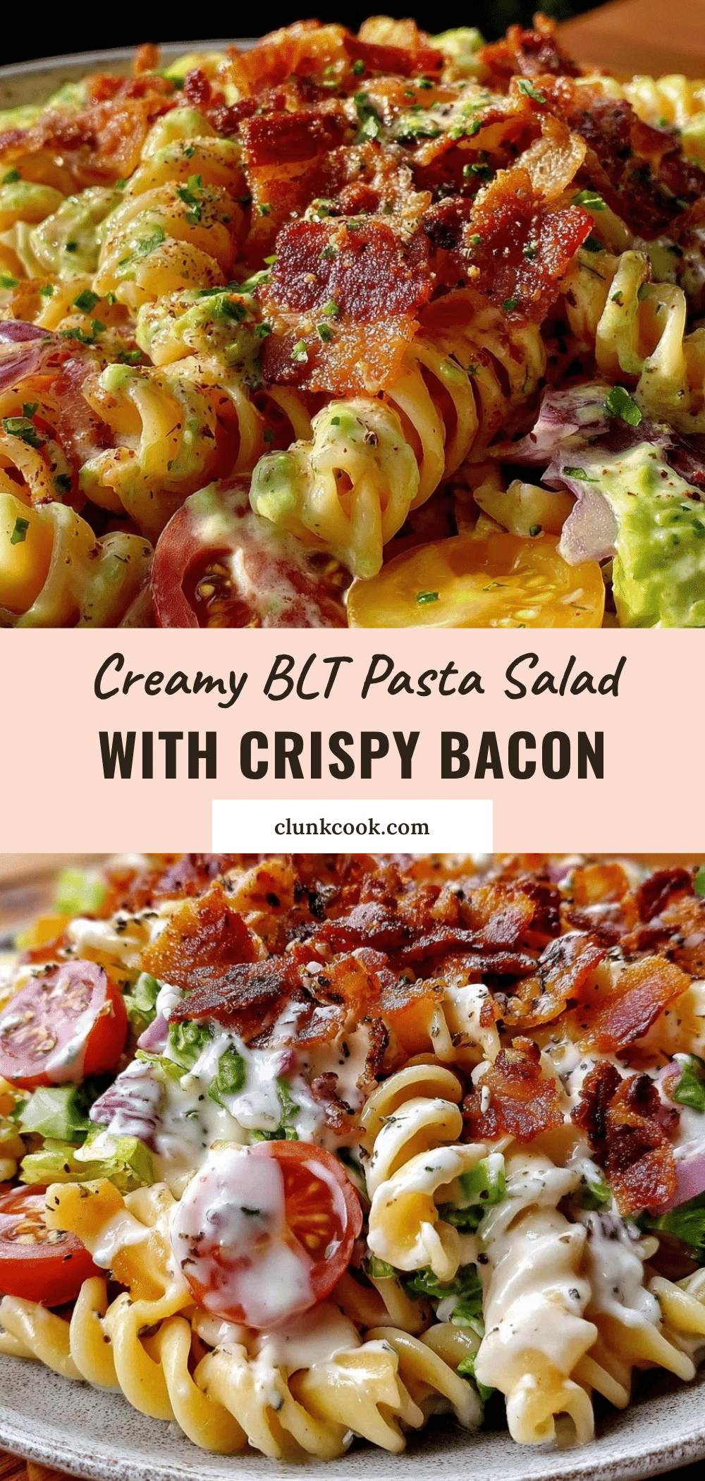 creamy BLT pasta salad recipe