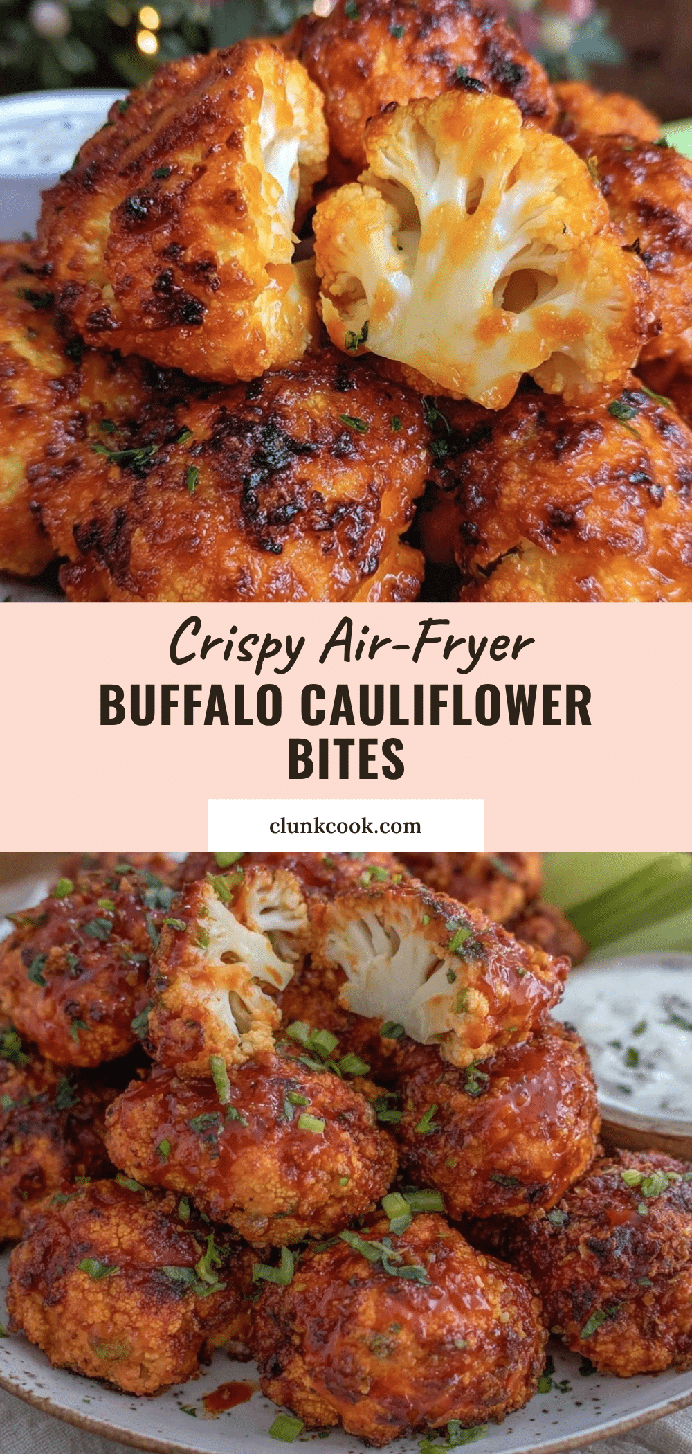crispy air-fryer buffalo cauliflower bites recipe