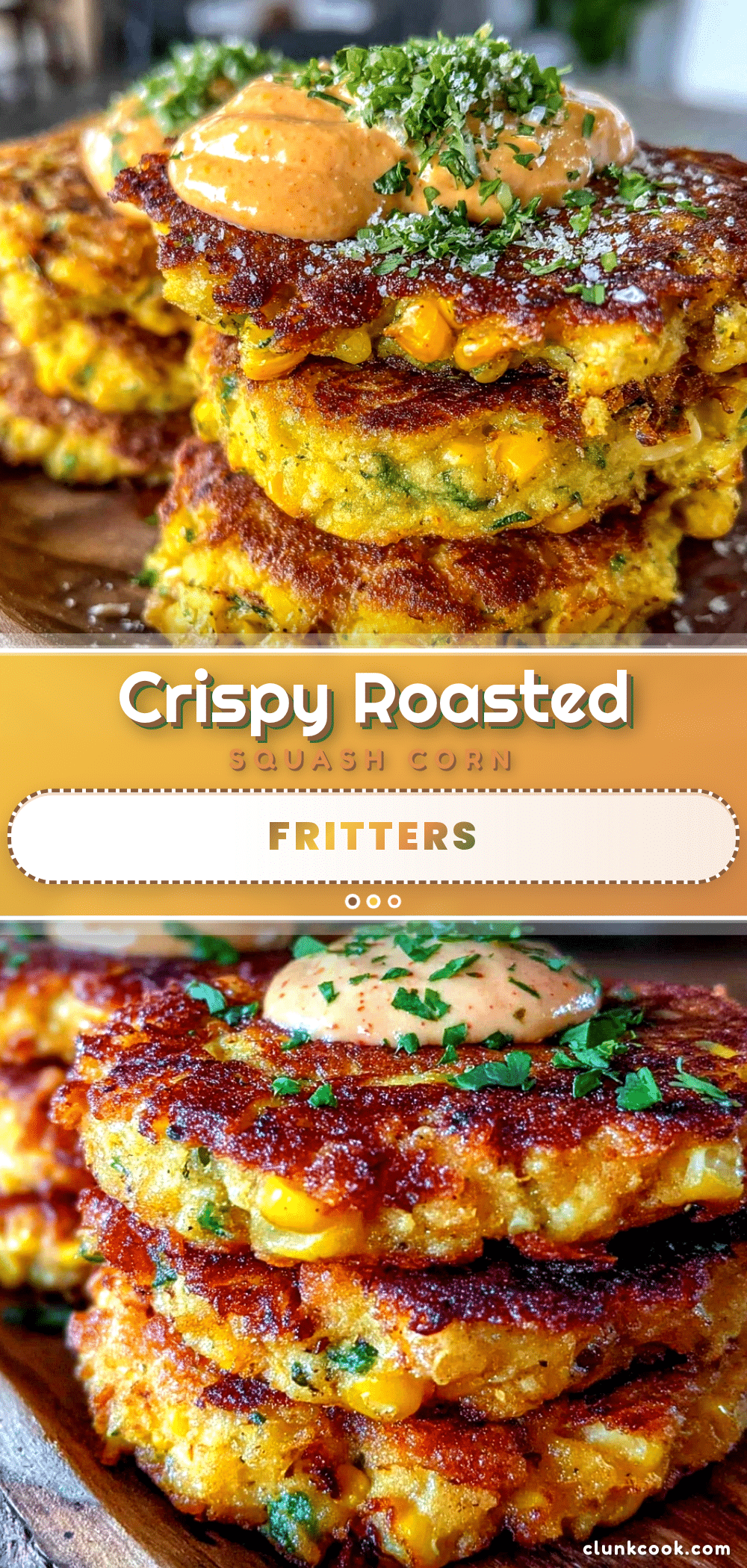 crispy roasted yellow squash and corn fritters recipe