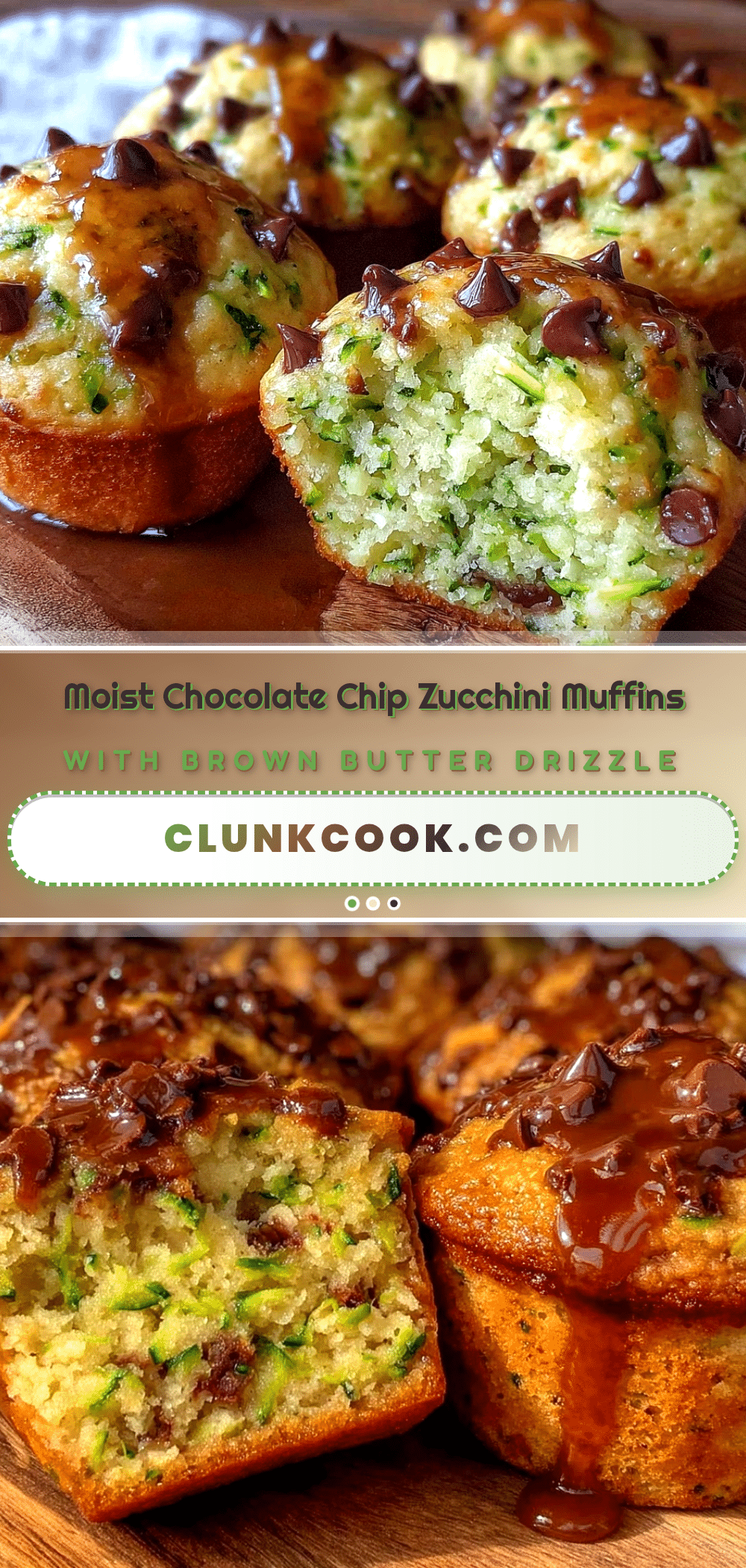 moist chocolate chip zucchini muffins recipe