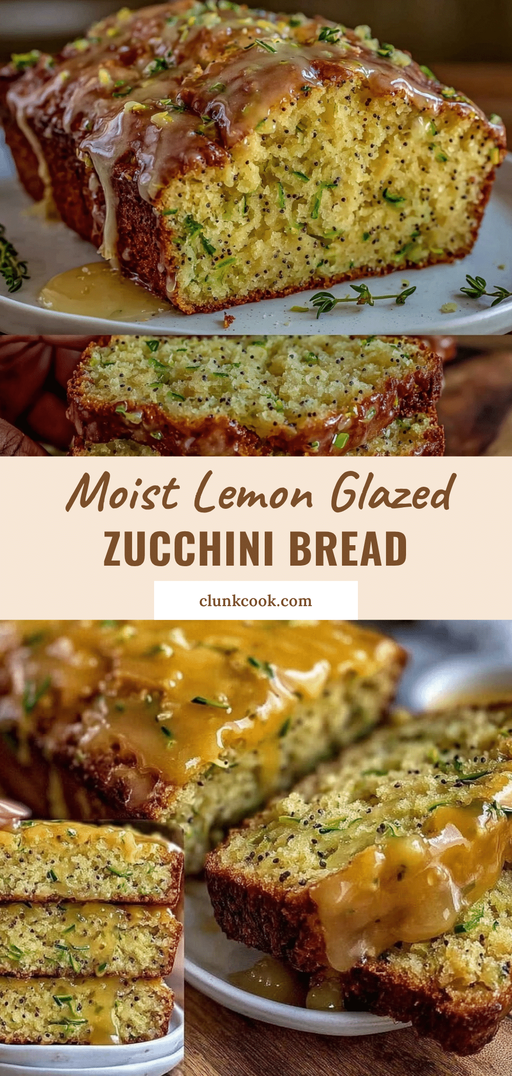 moist lemon glazed zucchini bread recipe