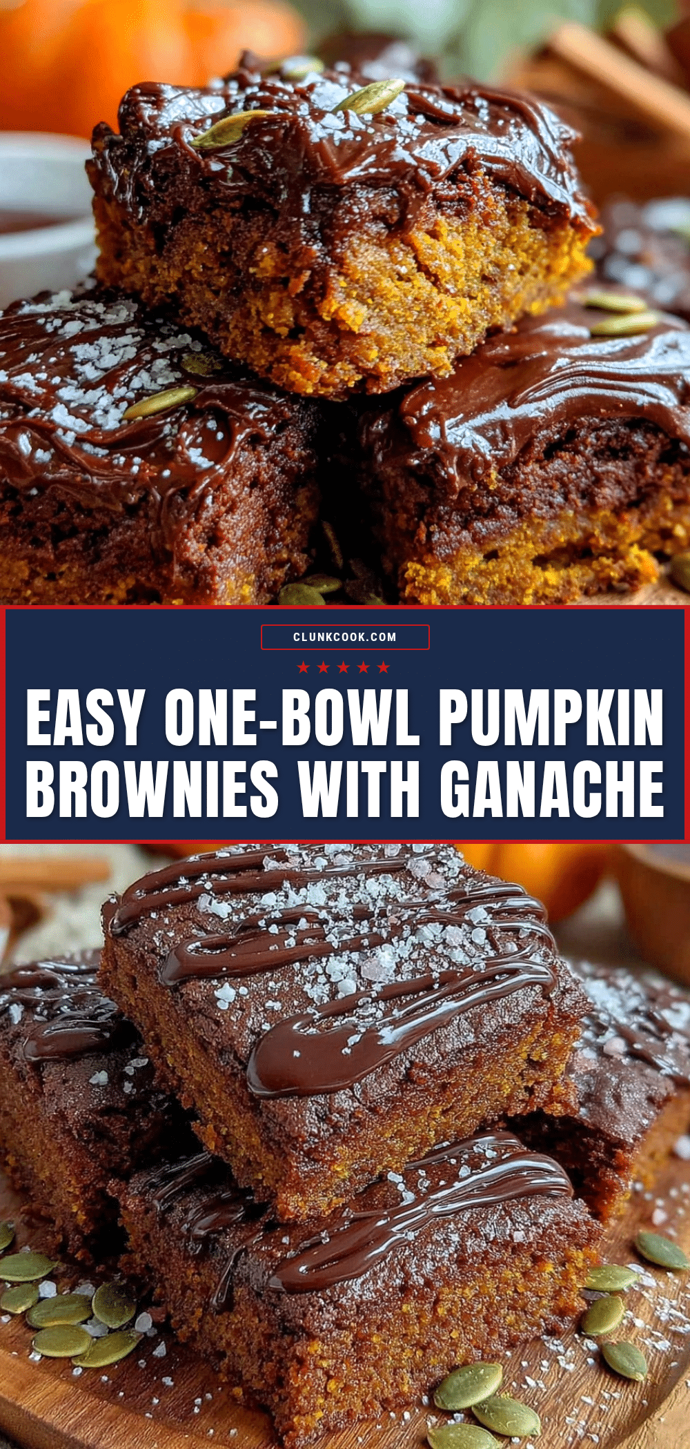 one-bowl pumpkin brownies recipe