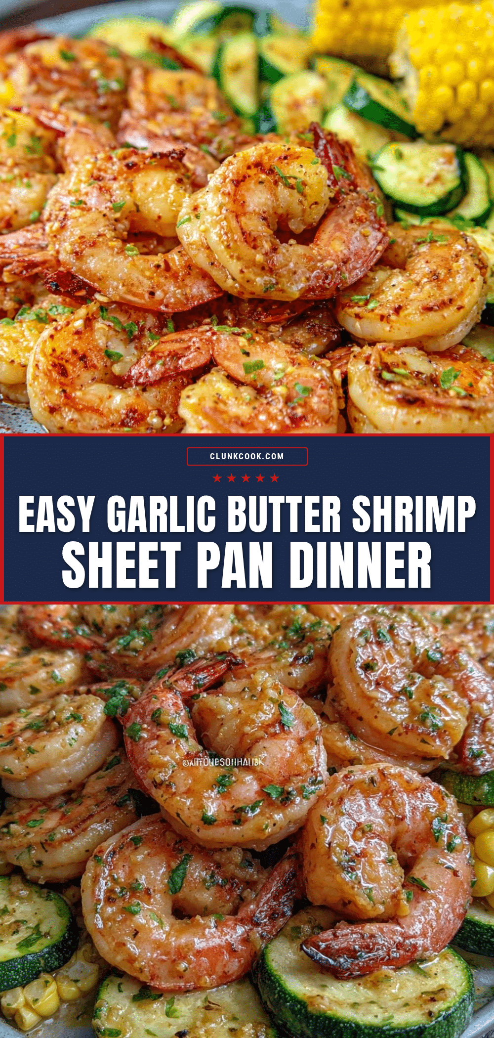 sheet pan garlic butter shrimp recipe