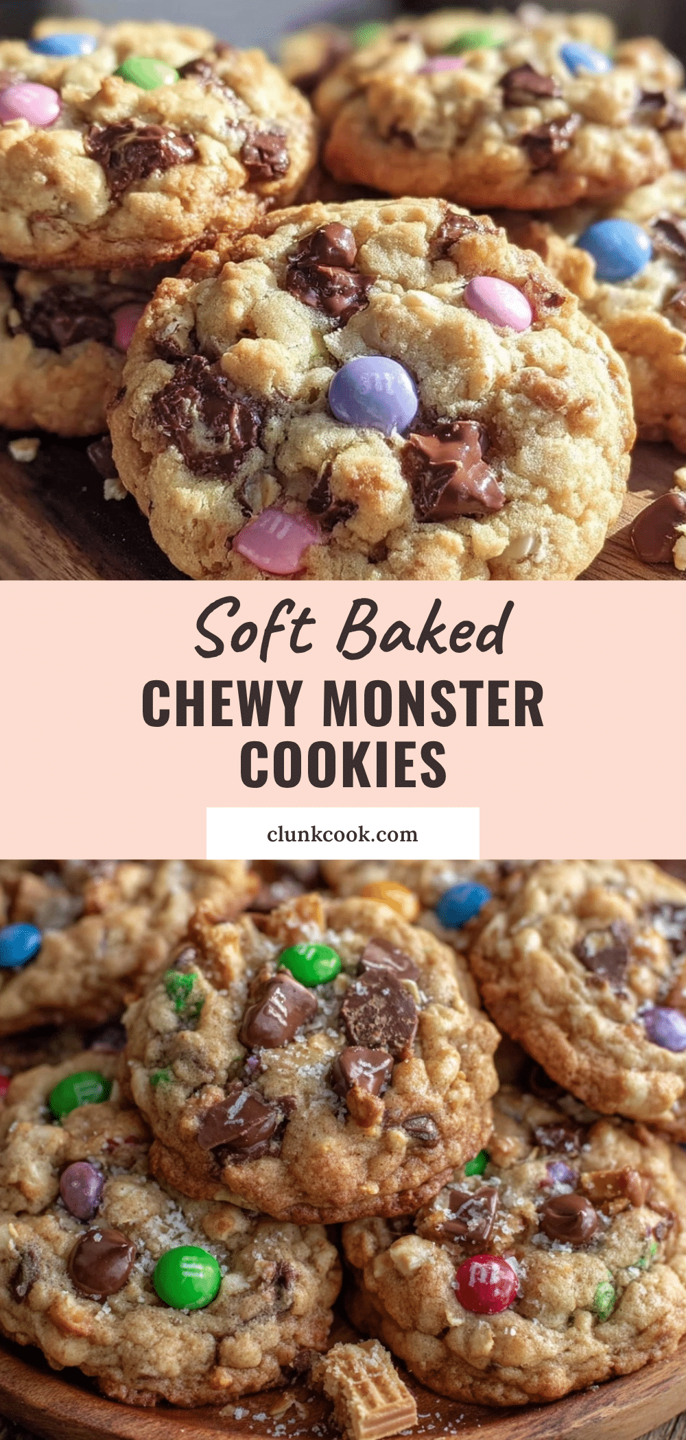 soft baked monster cookies recipe