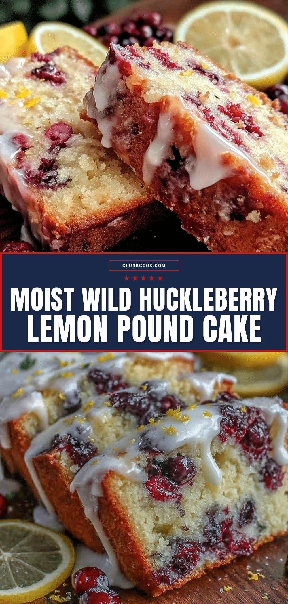 wild huckleberry lemon pound cake recipe
