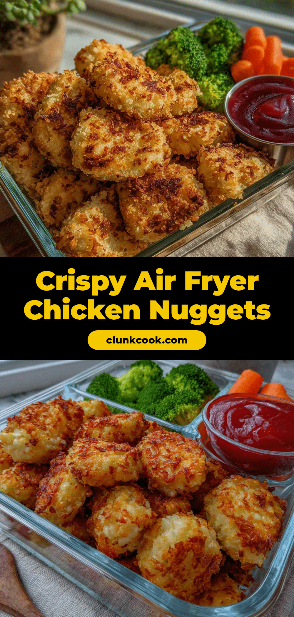air fryer chicken nuggets meal prep recipe