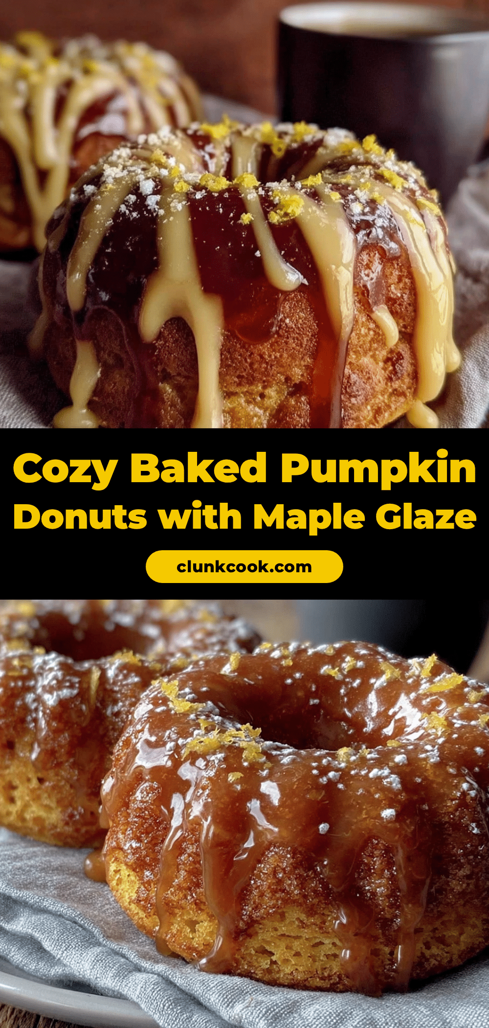 baked pumpkin donuts with maple glaze recipe