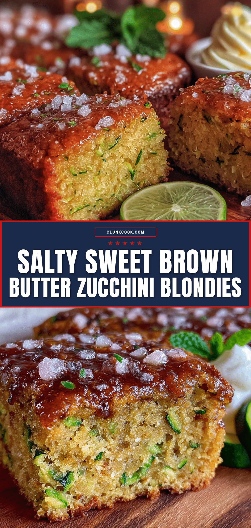 brown butter zucchini blondies recipe