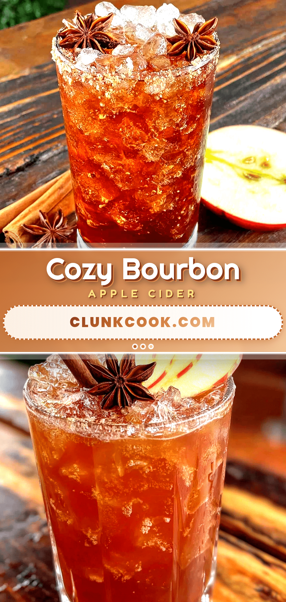 cozy bourbon apple cider cocktail recipe