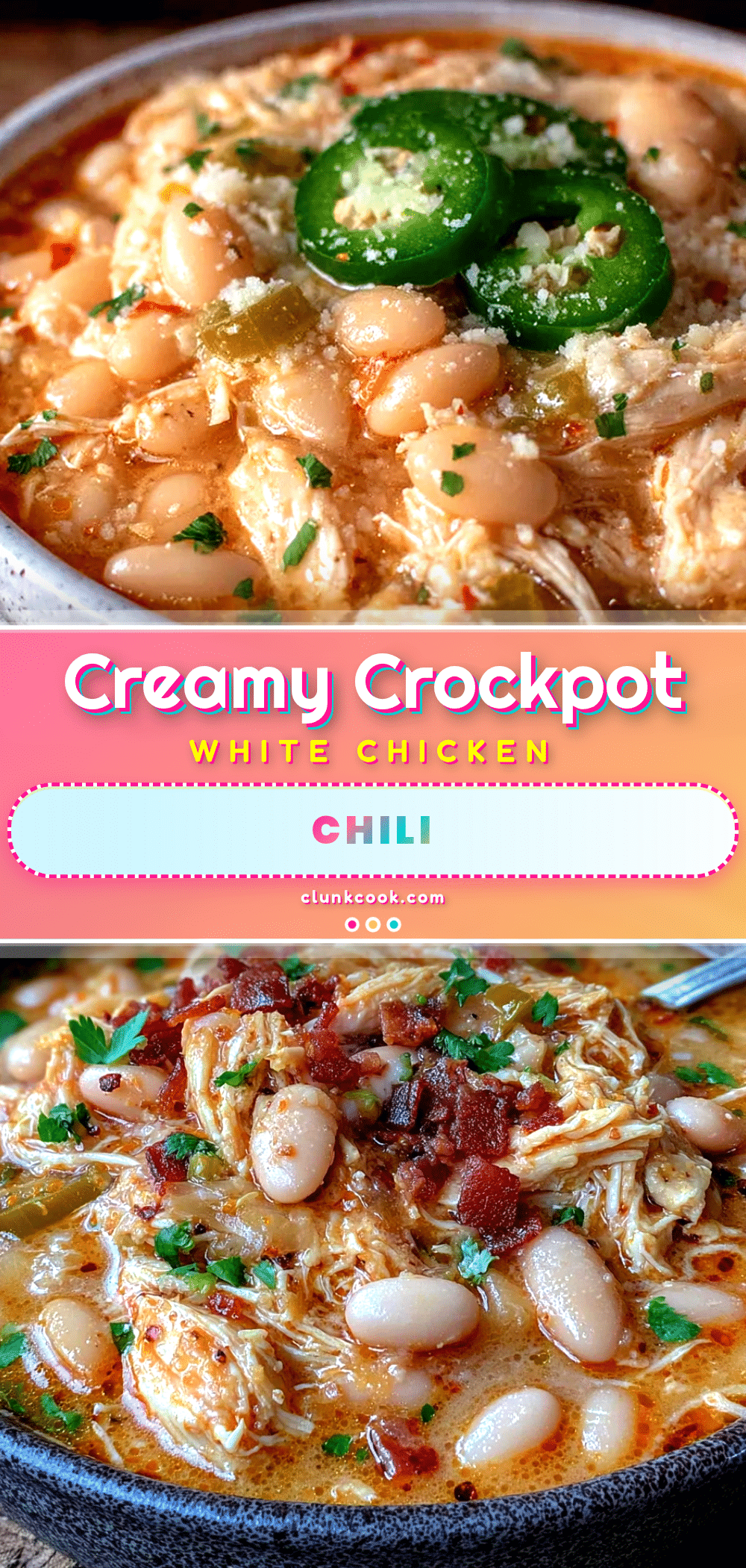 creamy crockpot white chicken chili recipe