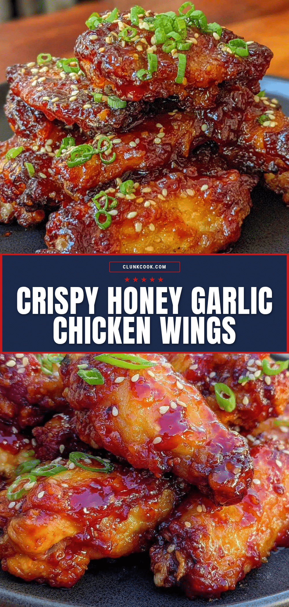 crispy baked honey garlic chicken wings recipe