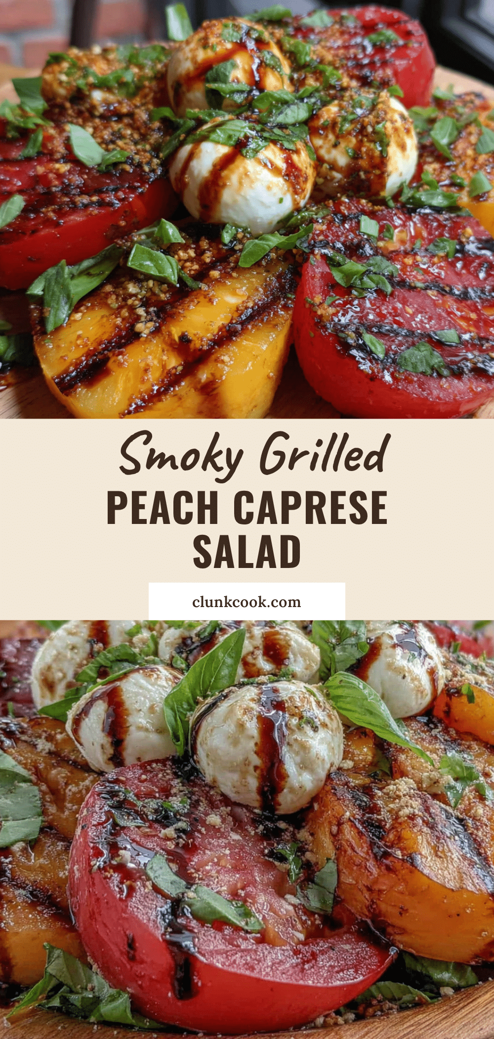 grilled peach caprese salad recipe