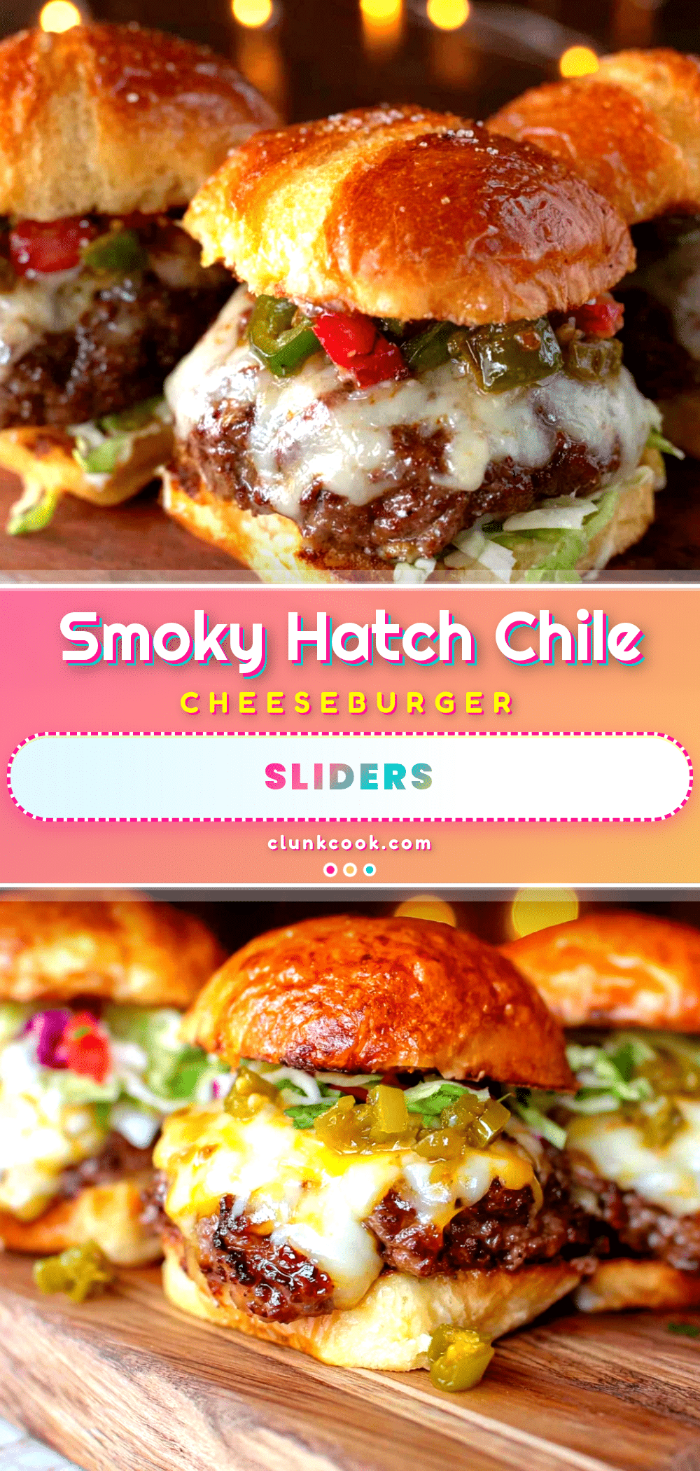 Hatch green chile cheeseburger sliders recipe
