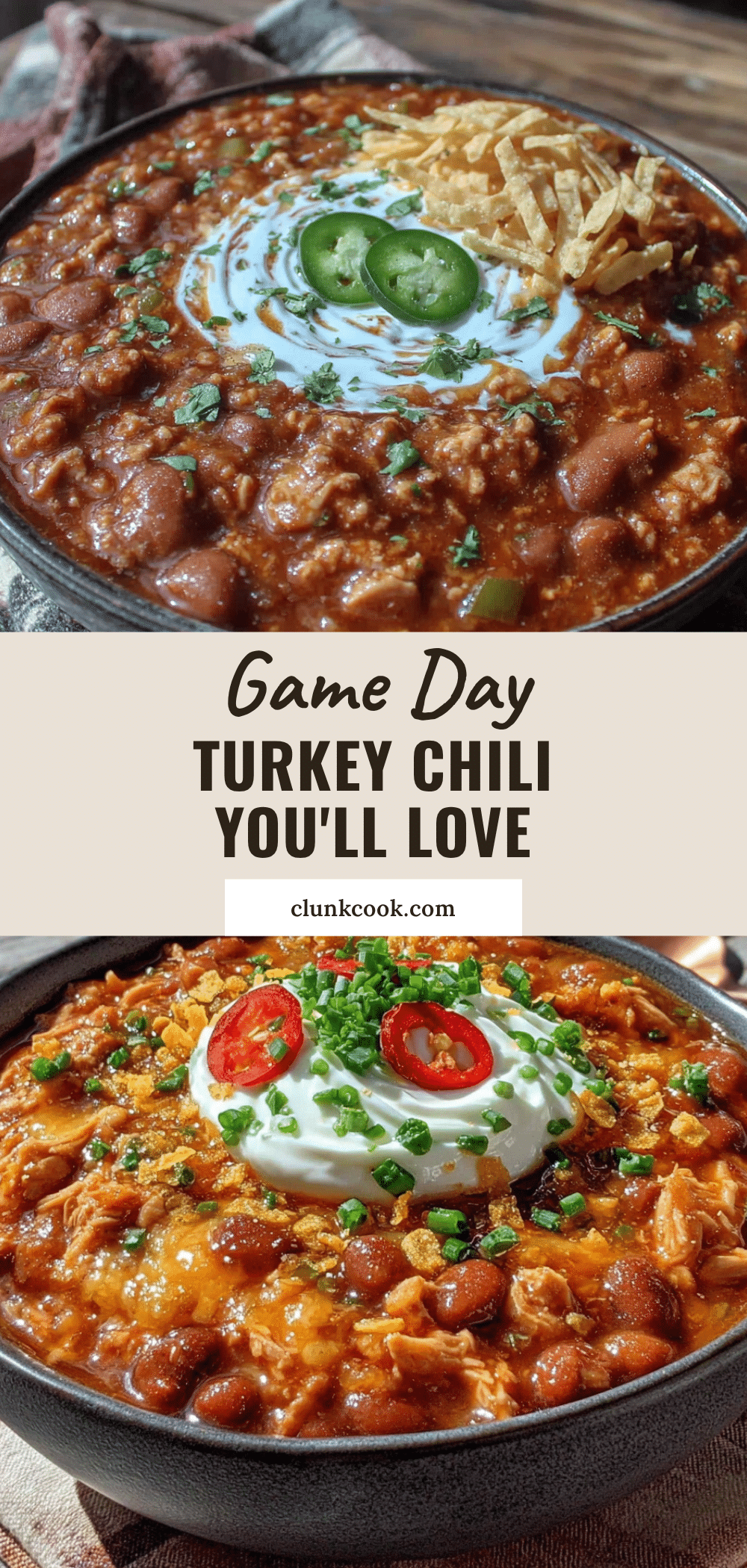 healthy turkey chili for game day recipe