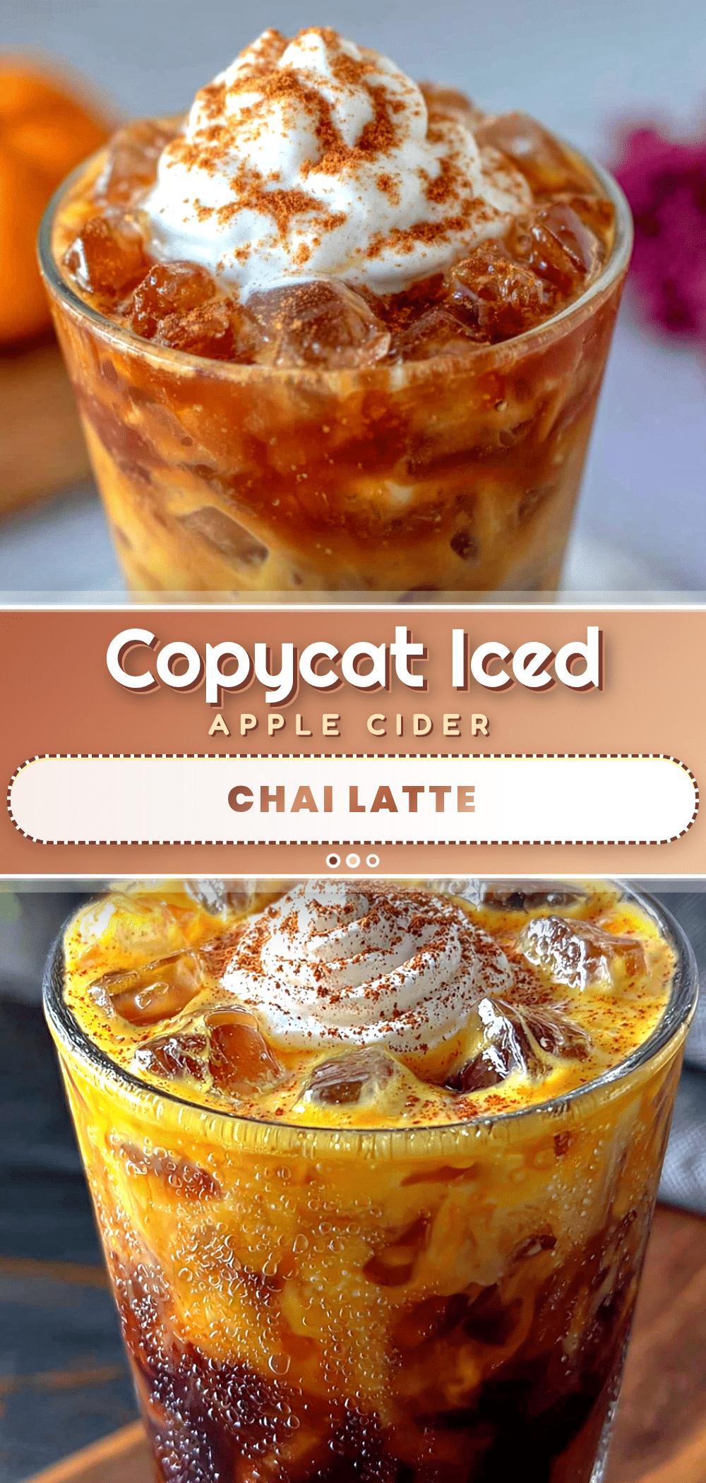 iced apple cider chai latte recipe
