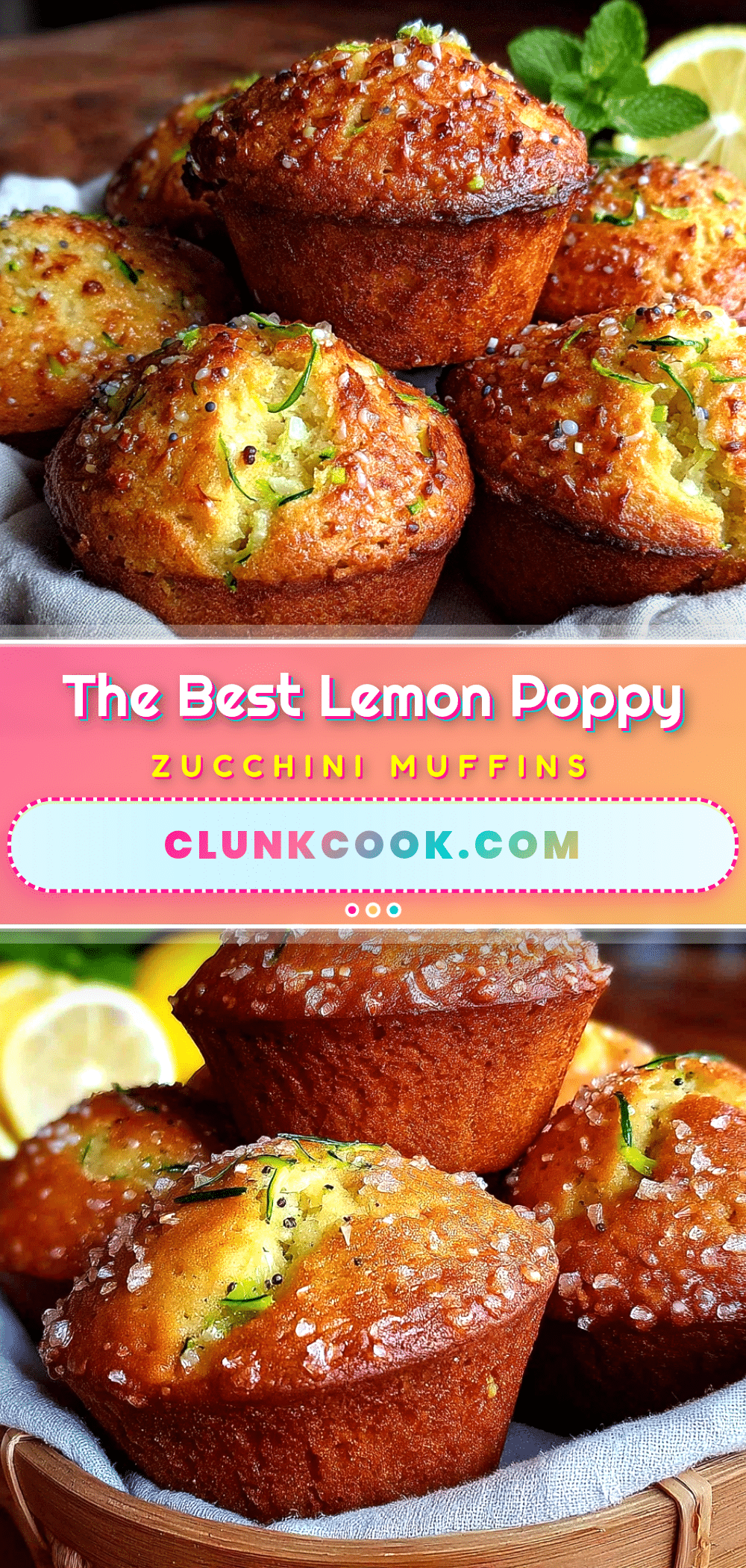 lemon poppy seed zucchini muffins recipe